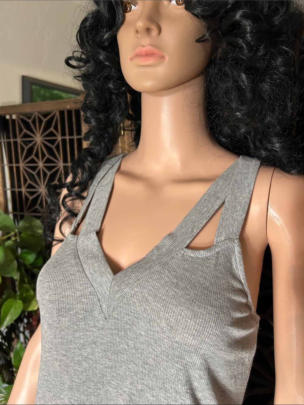NWT NAKED ZEBRA LONG RIBVED TANK L